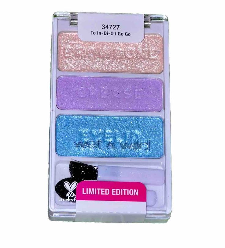 RARE Wet N Wild Coloricon Eyeshadow Trio 34727 To In-Di-O I Go Go Pastel Palette  | eBay 2000s Stuff, Wild Eyes, Spring Palette, Wet And Wild, Pastel Palette, Live Your Best Life, Wet N Wild, Makeup Palette, Color Of Life