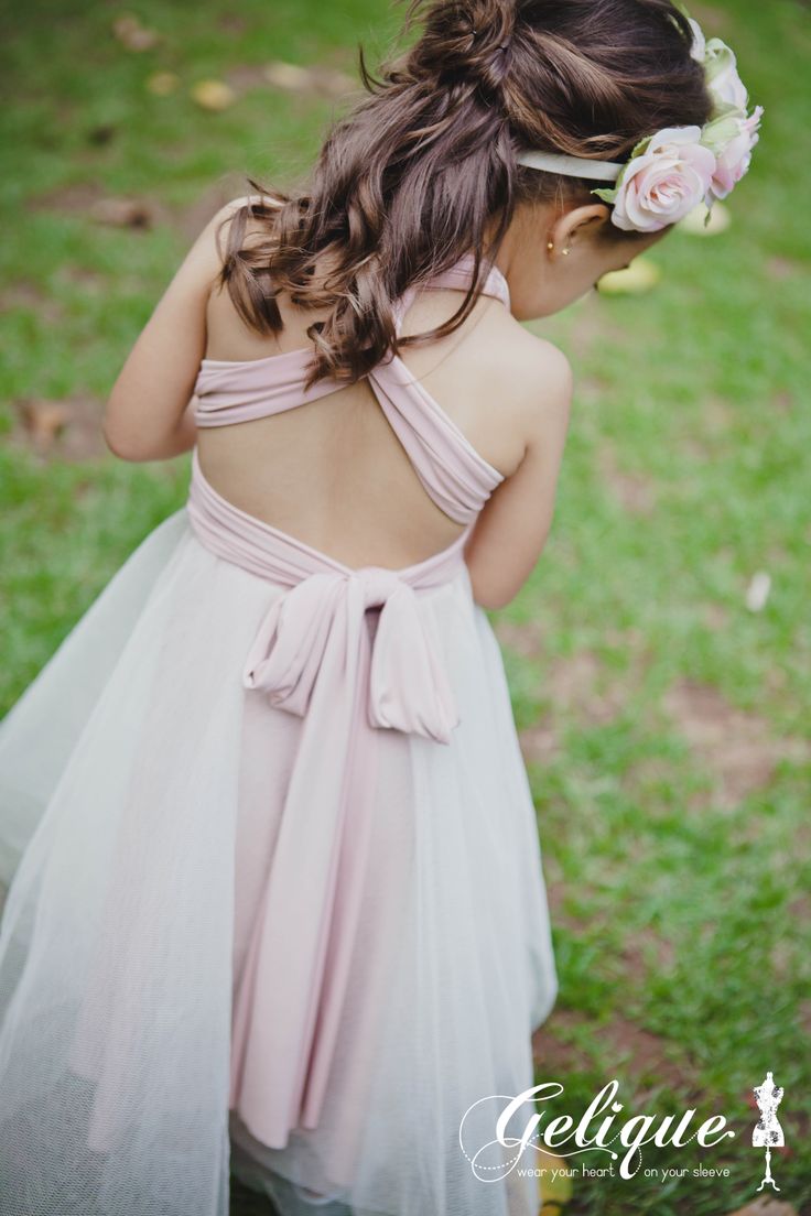 Gelique Convertible dress -  Flower Girl Communion Dresses Lace, Prom Dress Short Lace, Kids Frock, Baby Tutu Dresses, Gorgeous Bridesmaid Dresses, Princess Sophia, Infinity Wrap, Girls Bridesmaid Dresses, Convertible Bridesmaid Dress