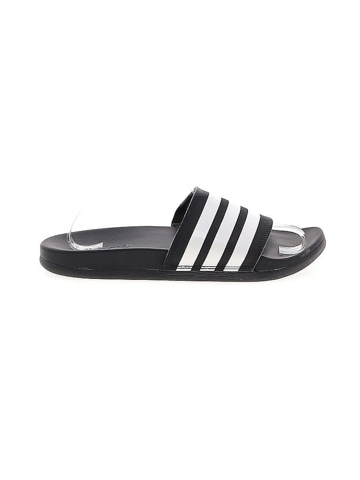 Adidas Sandals Size: 4 Shoes - used. No Fabric Content | Adidas Sandals: Black Shoes - Size 4 Adidas Non-slip Round Toe Sandals, Adidas Flat Non-slip Sandals, Black Adidas Slide Sandals, Adidas Non-slip Synthetic Sport Sandals, Adidas Sandals With Logo, Synthetic Material, Adidas Sandals, Adidas Black, Sandals Black, Black Adidas