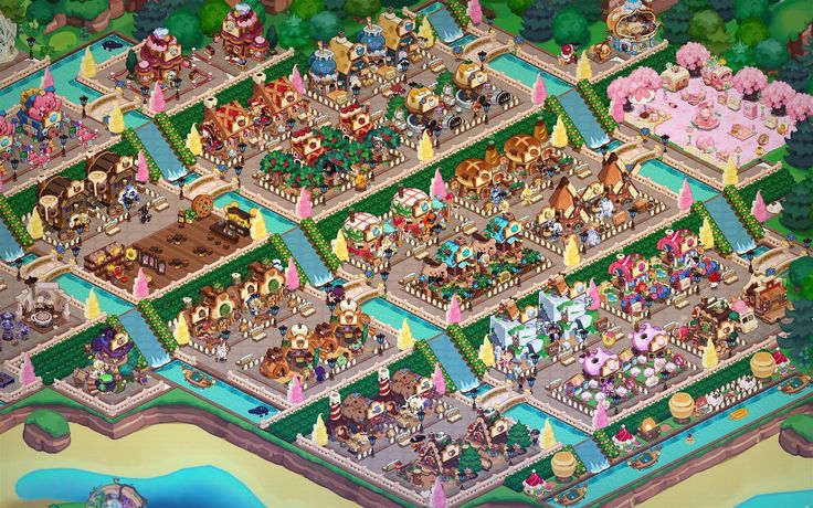 Cookie run kingdom layout Cookie Run Kingdom Production Layout, Kingdom City Cookie Run, Cookie Run Kingdom Full Layout, Kingdom Layout Cookie Run, Crk Kingdom Designs, Sugar Quarry Layout Cookie Run, Crk Building Layout, Cookie Rub Kingdom Layout, Aesthetic Cookie Run Kingdom Layout