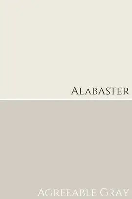 a white and gray color scheme with the words,'albaaster '