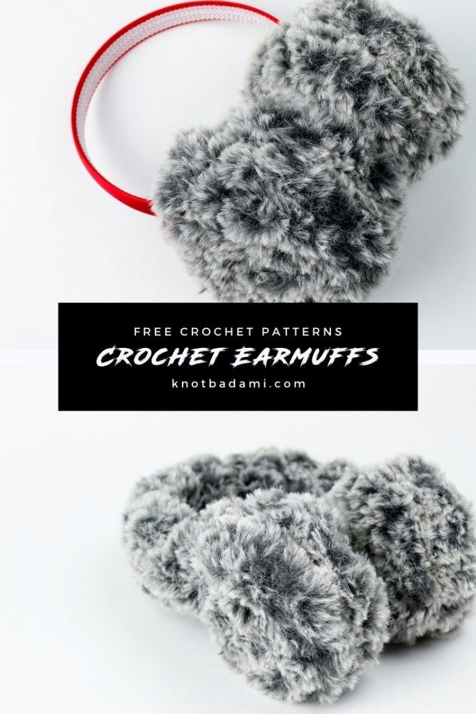 the crochet patterns are made with yarn and rubber bands to make them look like mittens