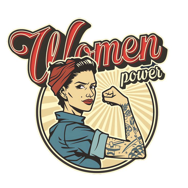 an image of a woman with tattoos on her arm and the words women power above it