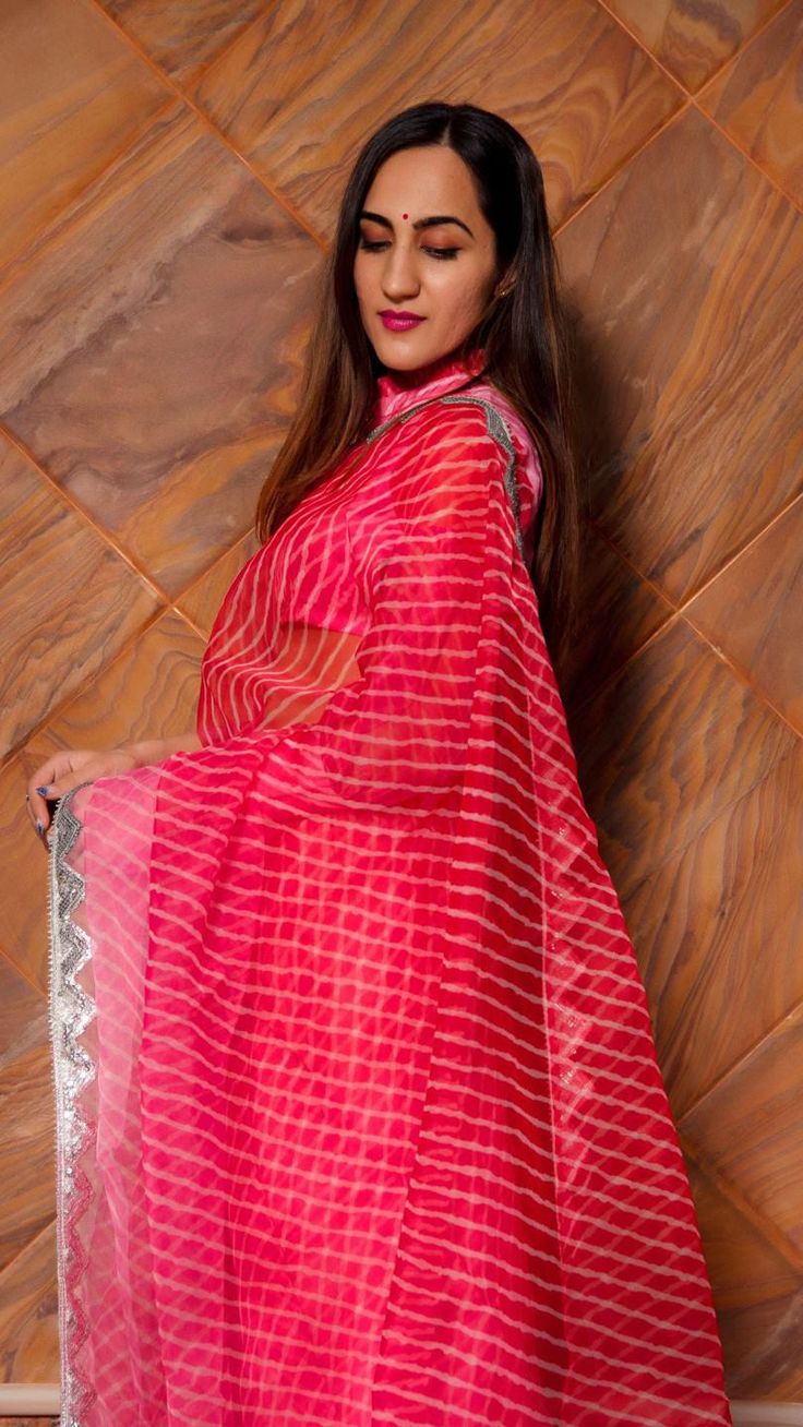 saree can doyen any festive occasion. This multicolor organza saree is one of the best picks for a day function . PRODUCT DETAILS Saree- organza (Fabric) Blouse - Organza Blouse will be unstitiched ( 1meter) Length of Saree-5.5 meter Ì_ SKU#: 11422129PK Disclaimer: All our pieces are handcrafted in our manufacturing unit .We Ensure that our pieces are shot professionally under controlled lighting. Colours tend to be perceived differently depending on factors such as shot angles, lighting, backgr Festive Multicolor Organza Pre-draped Saree, Festive Pink Organza Saree, Pink Organza Saree For Festivals, Festival Pink Organza Saree, Pink Chanderi Saree With Sheer Dupatta, Pink Anarkali Organza Saree, Bollywood Style Organza Blouse Piece For Festive Occasions, Pink Organza Saree With Traditional Drape, Pink Chanderi Pre-draped Saree For Celebration