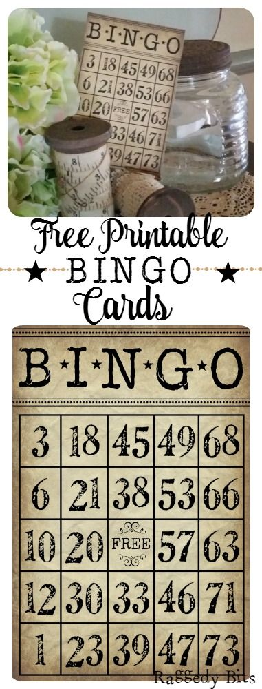 a printable bingo game with numbers and letters