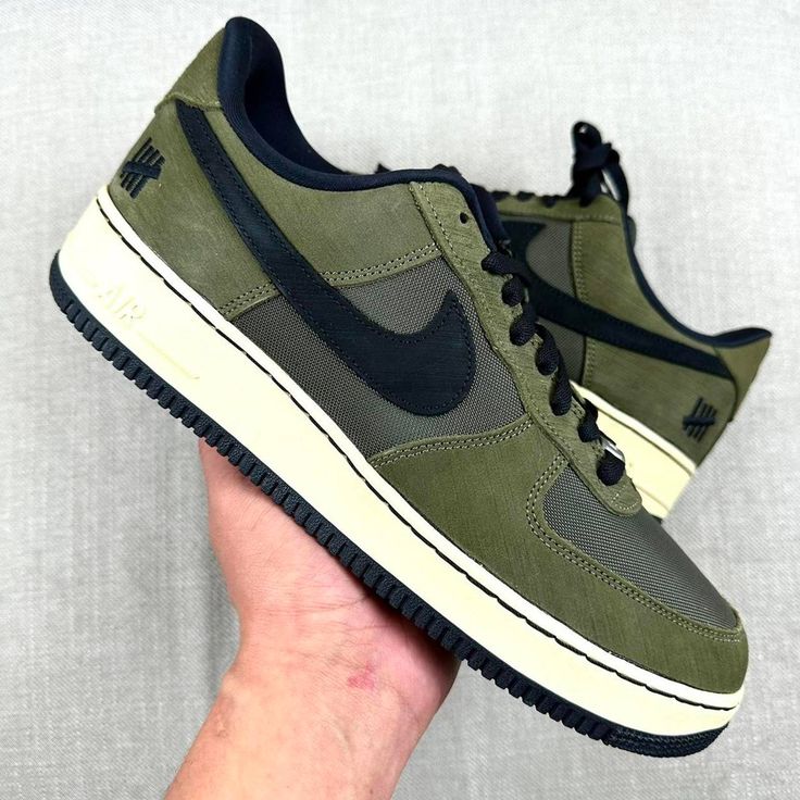 Nike X Undefeated Air Force 1 Low "Cargo Khaki" Men 11.5. Brand New In Box 100% Authentic. Fast Shipping All Sales Final Undefeated Air Force, Tenis Nike, Cargo Khaki, Nike Force, Mens Khakis, Air Force 1 Low, Khaki Color, Air Force 1, Air Force