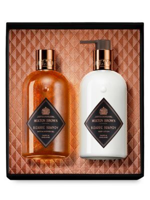 MOLTON BROWN Christmas Gifts 2-Piece Bizarre Brandy Gift Set. #moltonbrown Luxury Gift Set, Gel Set, Hair Gift, Molton Brown, Beauty Event, Bath And Body Care, Brown Style, Roaring Twenties, Luxury Bath