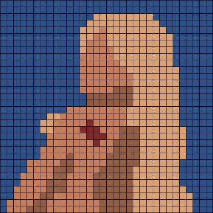 an image of a woman's breast with a cross on it in the middle