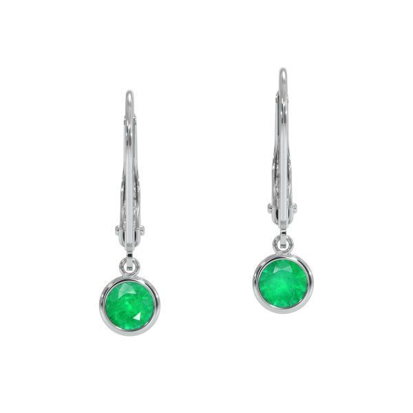 ITEM ID: EJ212 0.60 Ct. Emerald Earring - 14K White Gold #earringsoutfit #casualearrings #earringsaesthetic #beautifuljewelry #earringsstuds #uniqueearrings #earrings #emeraldjewelry #emeraldearrings Classic Gia Certified Green Diamond Earrings, Classic Green Gia Certified Diamond Earrings, Green Prong Setting Earrings In Fine Jewelry Style, Elegant Emerald Earrings With Bezel Setting, Green Diamond Drop Earrings With Prong Setting, Classic Emerald Drop Diamond Earrings, Classic Emerald Drop Earrings, Green Bezel Set Earrings For Formal Occasions, Formal Green Earrings With Bezel Setting