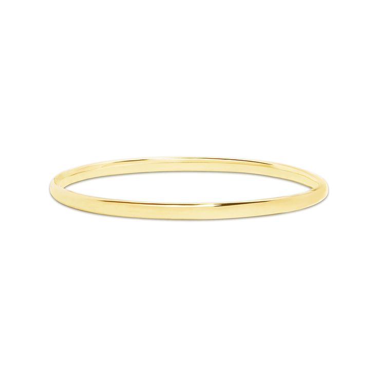 Golden Classic Bangle Gold Polished Rounded Jewelry, Gold Rounded Jewelry With Polished Finish, Gold Jewelry With Polished Rounded Finish, Gold Jewelry With Polished Finish, Timeless Tarnish-resistant Yellow Gold Bangle, Gold Jewelry With Smooth Bezel, Classic Recycled Gold Hoop Jewelry, Classic Recycled Gold Hoop Earrings, Tarnish Resistant Yellow Gold Bracelet In Recycled Gold