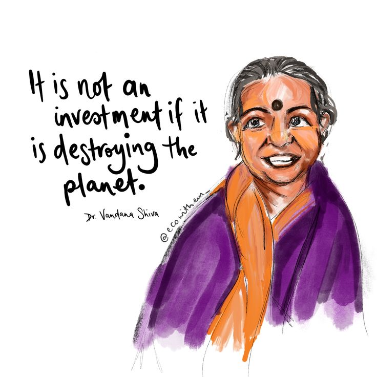 an older woman with a scarf around her neck and a quote above it that says, it is not an investment if it is demonstrating the planet