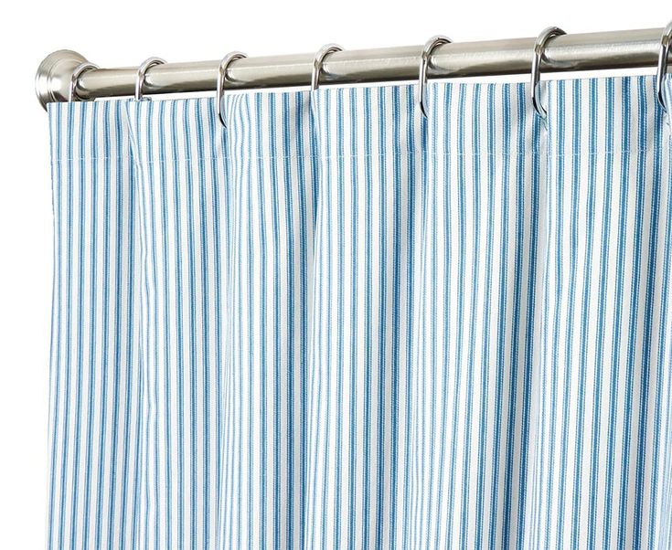 PRICES MAY VARY. Made in USA by Decorative Things, New York City, since 1988. Unique shower curtains. Exclusively ours. 72" x 96" extra long shower curtain. Available in several lengths. 100% cotton fabric shower curtain. Washable. Blue and white classic ticking stripe fabric. Button holes at top allow shower curtain rings to slip thru the shower curtain. Made in USA by Decorative Things, New York City, since 1988. Unique shower curtains. Exclusively ours. 72" x 96" fabric shower curtain. 100% C Tall Shower Curtains, Long Shower Curtain, Luxury Shower Curtain, Solid Color Shower Curtain, Yellow Shower Curtains, Extra Long Shower Curtain, Waffle Weave Shower Curtain, Long Shower Curtains, Modern Style Bathroom