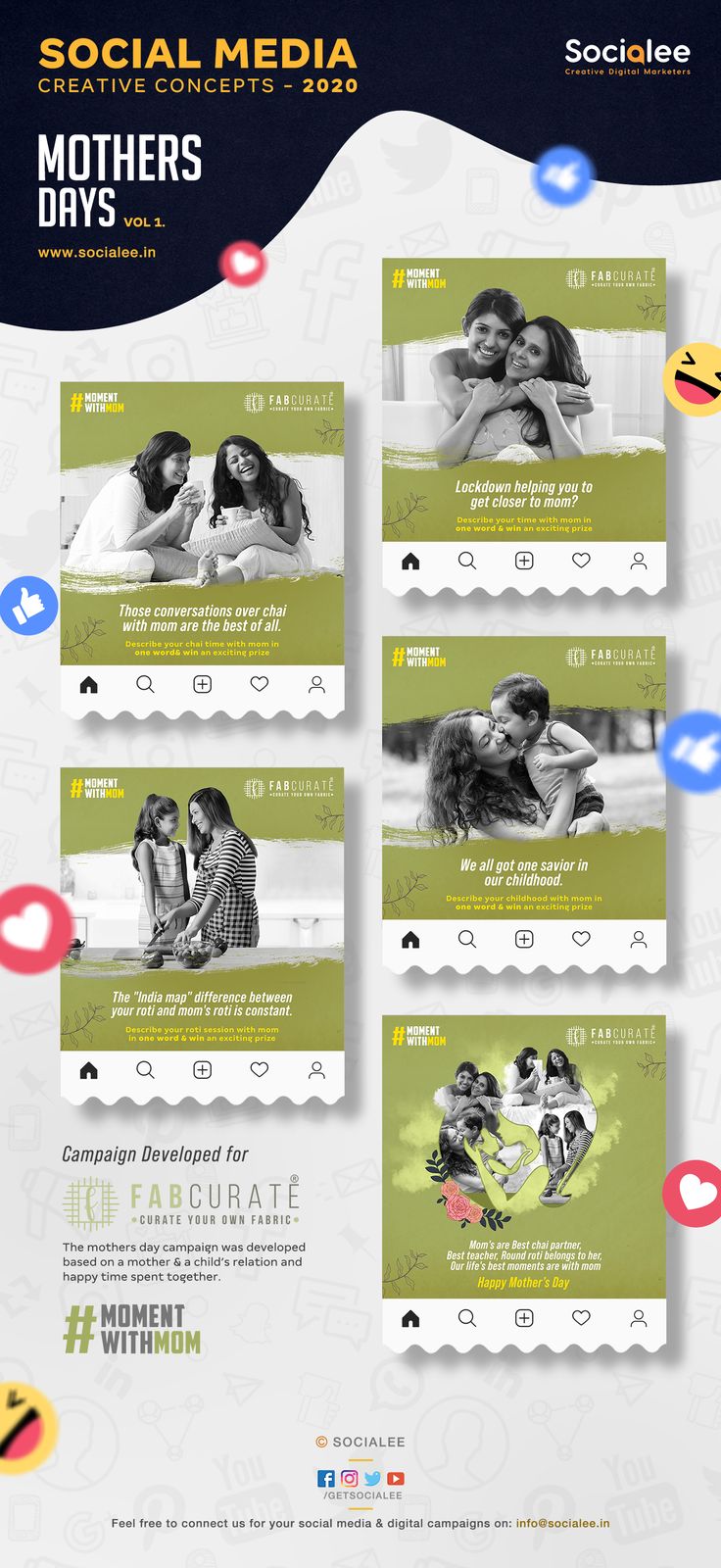 the social media postcard is designed to look like they are hugging each other