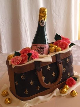 Order for online cake delivery in Kanpur from us and avail of huge discount offers on all the cakes with free same-day cake delivery service at your doorsteps. Dough Flowers, Easter Desserts Cake, Louis Vuitton Cake, Alcohol Cake, Handbag Cakes, Champagne Cake, Bottle Cake, Purse Cake, Sugar Dough