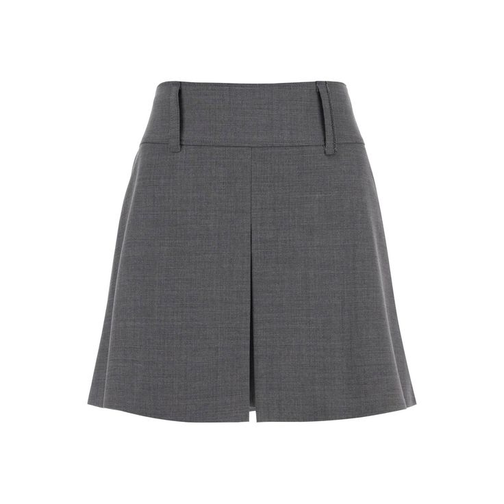 Brunello Cucinelli Skort Crafted In Light Wool Grisaille. It Features Side Invisible Zipper Closure And Belt Loops Decorated With Shiny Bartack. Regular Fit With Flared Cut Enhanced By Pleats. The Model Is 177 Cm Tall And Wears Size It 38. Material: 75% Wo 23% Pa 2% Ea. Made In: Italy. Color: Grey. Collection: Fall - Winter 2023. Sku: M0w07p8401. Modecraze Is An Online Platform That Offers The Best Designer Products From Europe To Customers All Over The World. Our Exclusive Partnerships With Eur Elegant Pleated Skort For Office, Elegant Pleated Short Skort, Elegant Fitted Short Skort, Classic Workwear Skort, Elegant Skort With Short Inseam, Classic Formal Lined Skort, Elegant Short Inseam Skirt For Workwear, Elegant Skort With Lined Skirt And Short Inseam, Elegant Lined Skort With Short Inseam