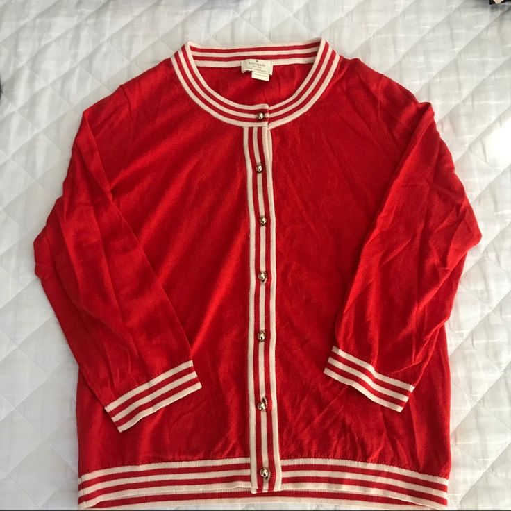 Nwot. Perfect Condition! Too Small For Me 20” Pit To Pit 21” Length 18.5” Sleeve Red Crew Neck Cotton Cardigan, Red Cotton Crew Neck Cardigan, Red Button-up Sweater, Classic Red Cotton Cardigan, Classic Red Crew Neck Cardigan, Red Crew Neck Classic Cardigan, Red Button-up Cardigan, Red Button-up Cardigan With Buttons, Red Button-up Cardigan With Button Closure