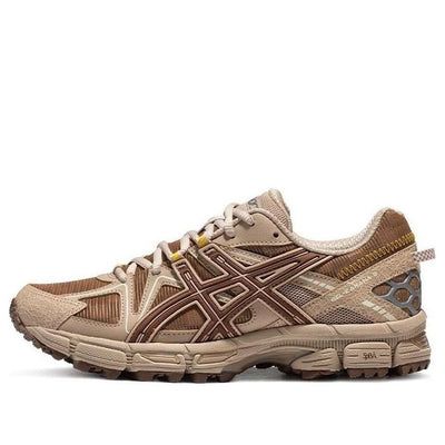 (WMNS) ASICS Gel-Kahana 8 Running Shoes 'Brown' 1012B645-200 Casual Asics Trail Running Shoes For Walking, Asics Low-top Trail Running Shoes For Walking, Asics Trail Running Shoes For Walking, Brown Low-top Running Shoes For Outdoor Activities, Brown Low-top Running Shoes For Outdoor, Brown Leather Walking Shoes With Cushioned Footbed, Asics Beige Running Sneakers, Brown Low-top Running Shoes For Sports, Brown Low-top Outdoor Running Shoes