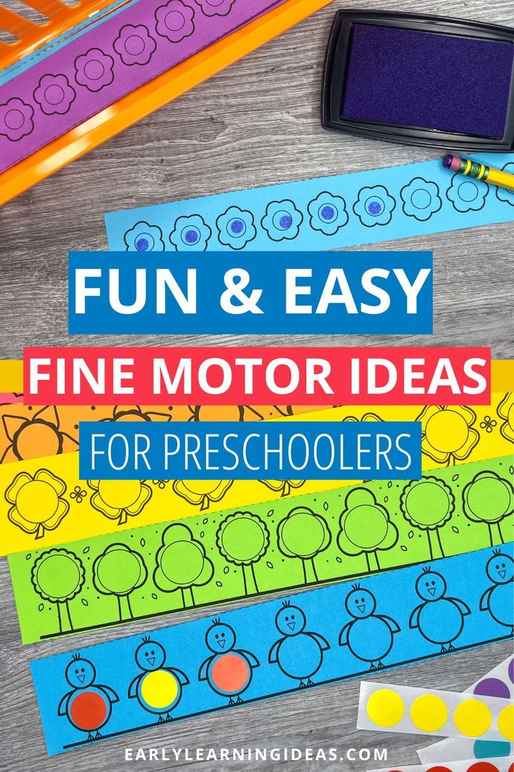 fun and easy fine motor ideas for preschoolers to use in their homeschool