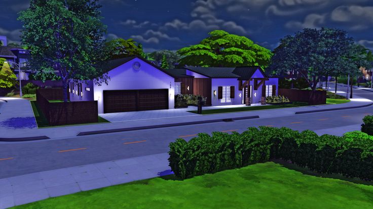 Sims 4 Move In Ready House, Sims 4 One Story House, Sims 4 Newcrest, Sims 4 Custom Content Patreon, Sims 4 Update, One Story Homes, Animal Room, Sims 4 Houses, Sims House