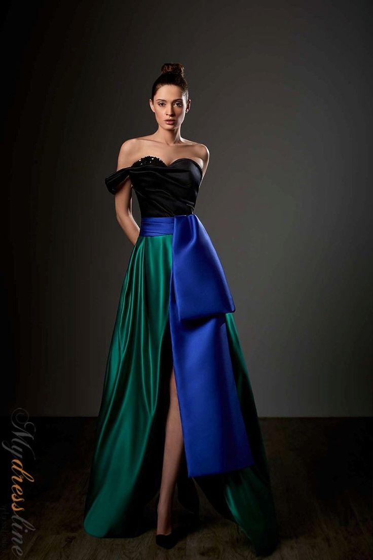 Looking for a dress that will make you feel like a million bucks? Look no further than the Ziad Germanos ZG34. This luxurious satin dress is sure to turn heads, whether you're wearing it to a special event or just for a night out on the town. The figure-flattering silhouette is accentuated with delicate ruching, and the shimmering fabric will make you feel like a glamourous goddess. Whether you choose to wear it with heels and sparkling jewelry or keep it simple with nude pumps and understated a Glitter Room, Peplum Gown, Satin Dress Long, Satin Gown, Chiffon Gown, Dress Gown, One Sided, Elegant Dresses, Strapless Dress Formal