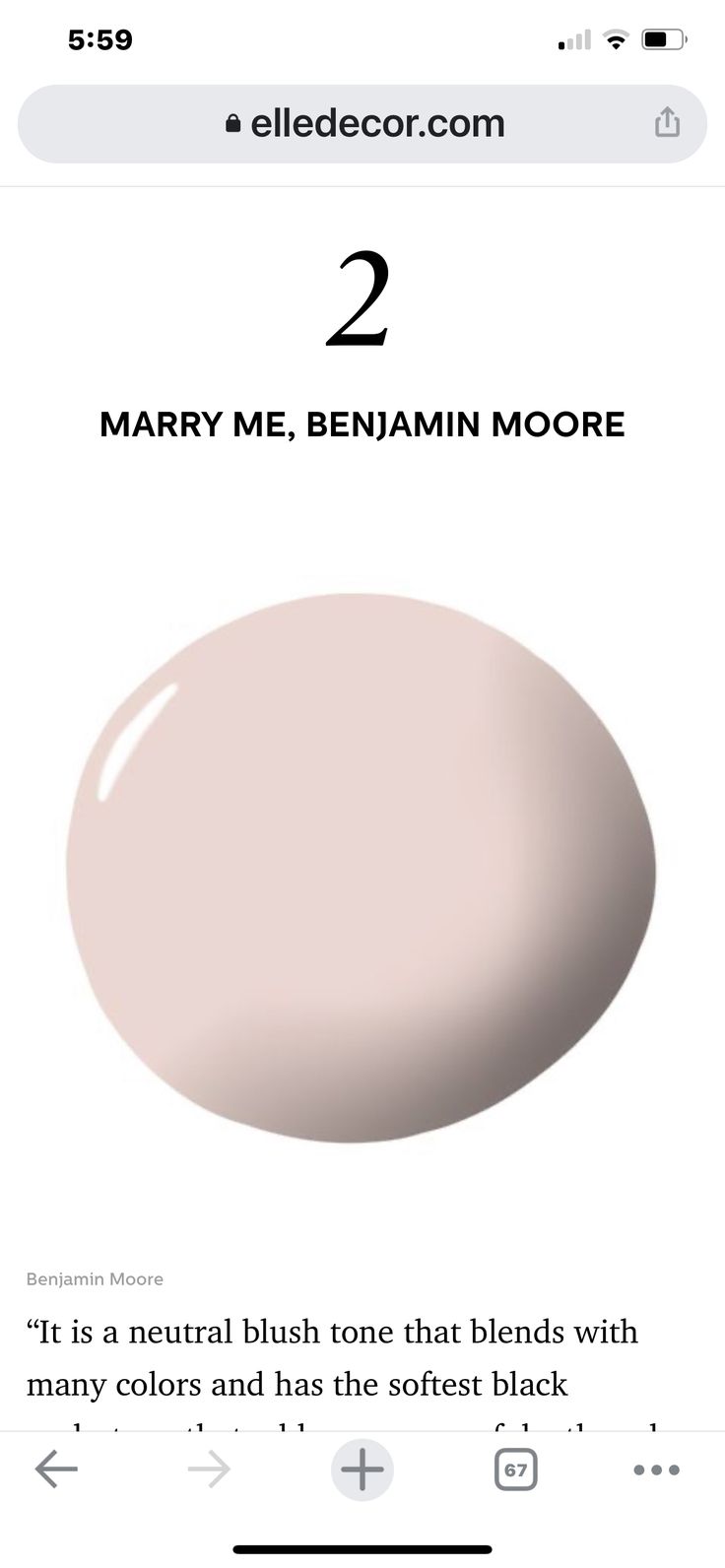 an image of the same color as it appears to be in this ad for mary me, benamin moore