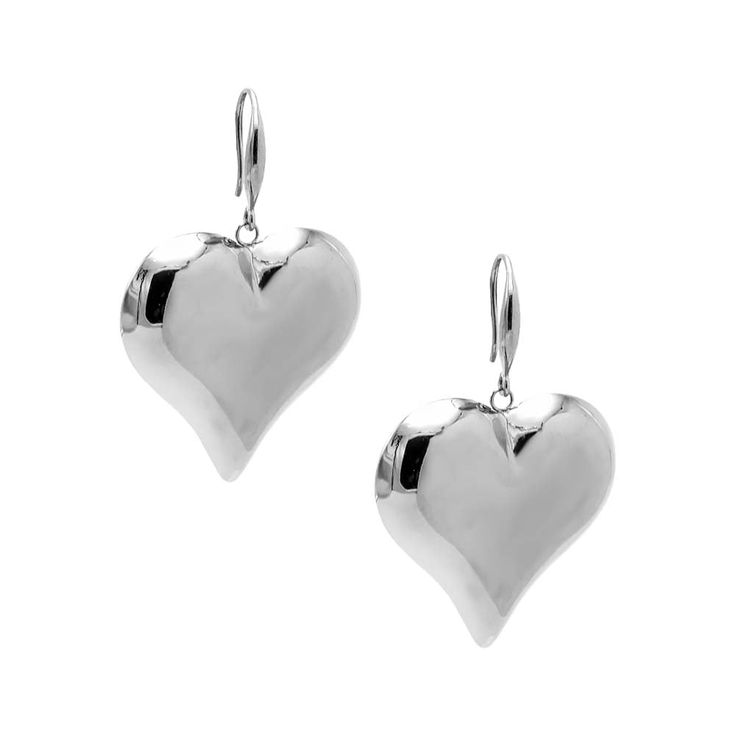 Add a touch of elegance and charm to your jewelry collection with the Solid Puffy Dangling Huggie Earrings from Adina Eden. Crafted from high-quality stainless steel and plated with luxurious 18K gold, these earrings feature a delightful puffy heart design that dangles gracefully. Measuring 34 mm, the hearts are designed to make a bold yet sophisticated statement. The fish hook back ensures a secure and comfortable fit, making them ideal for daily wear or special occasions. Sold as a pair, these Huggie Earrings Gold, Huggie Earrings Silver, Huggie Earring, Puffy Heart, Huggie Earrings, Chic Boutique, Huggies Earrings, Fish Hook, Heart Design