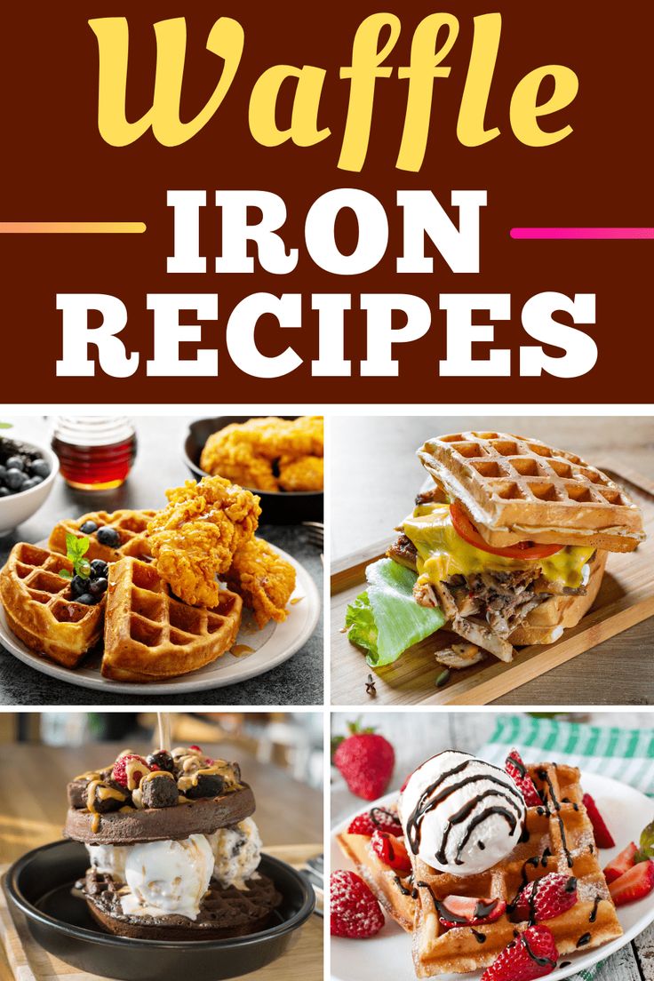 waffle iron recipes are great for breakfast, brunch and desserts they're super easy to make