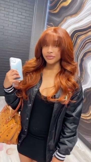 Modern Lob Haircut, Claw Clip Hairstyles, Frontal Wig Hairstyles, Ginger Hair Color, Lob Haircut, Clip Hairstyles, Hair Ponytail Styles, Father's Day Gifts, Front Lace Wigs Human Hair