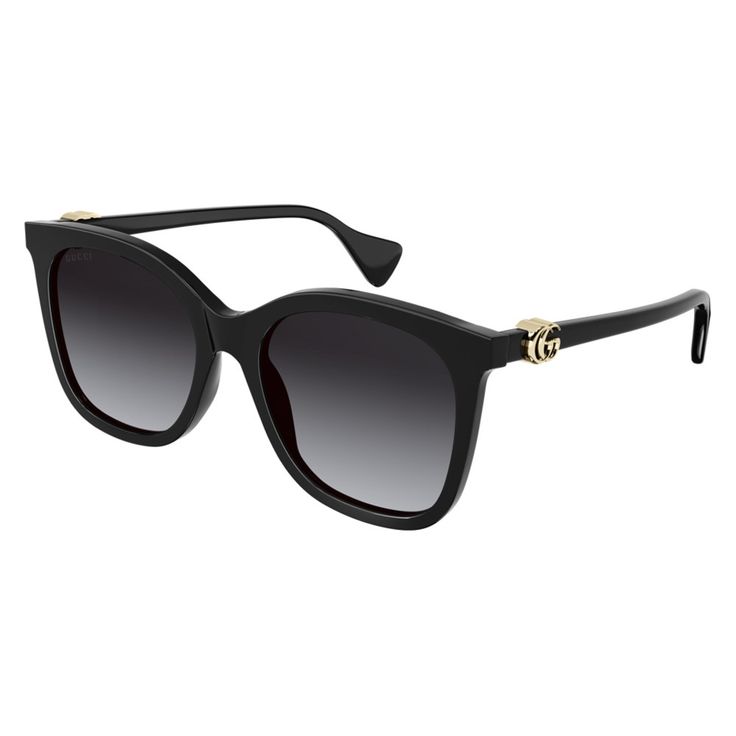 Introducing the Gucci GG1071S sunglasses, a luxurious and stylish accessory for the modern woman. Crafted with the highest quality materials and meticulous attention to detail, these sunglasses are sure to make a statement wherever you go. The frame of the GG1071S is a sleek black acetate, exuding sophistication and elegance. The cat eye style adds a touch of vintage glamour, perfect for those looking to add a retro-inspired twist to their look. The subtle grey lenses provide a chic contrast to the black frame, offering both style and functionality. With a lens socket width of 55 and a bridge size of 19, these sunglasses are designed to provide a comfortable and secure fit. The temple length of 145 ensures that the sunglasses will stay in place, even during long hours of wear. Plus, the RX Gucci Luxury Cat Eye Sunglasses, Sunglasses Women 2023, Gucci Sunglasses Women, Black Cat Eye, Black Cat Eye Sunglasses, Grey Sunglasses, Black Cat Eyes, Dressed To Kill, Gucci Sunglasses