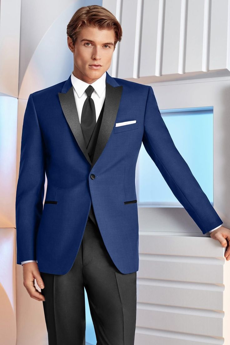 Color: Cobalt Blue
 	Jacket Lapels: Peak
 	Material: Super 120��’s Luxury Wool
 	Designer: Ike Behar Blue Tuxedo For Winter Events, Winter Blue Tuxedo With Notch Lapel, Formal Blue Tuxedo Outerwear, Blue Formal Tuxedo Outerwear, Blue Tuxedo Style Formal Outerwear, Blue Fitted Tuxedo Style Outerwear, Blue Fitted Tuxedo Outerwear, Blue Tuxedo For Semi-formal Winter Occasions, Blue Business Tuxedo Outerwear