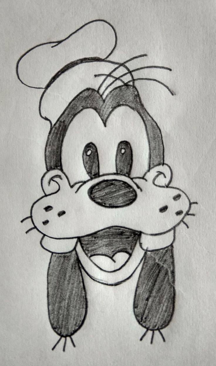 a drawing of a cartoon mouse wearing a chef's hat and holding his nose