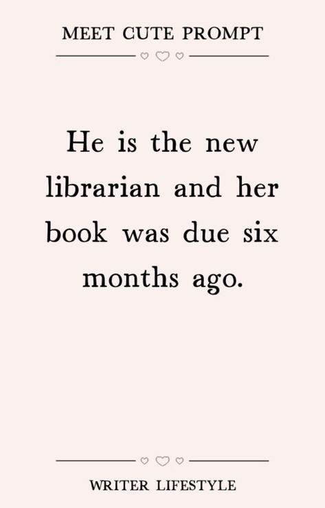 a quote that reads he is the new librarian and her book was due six months ago