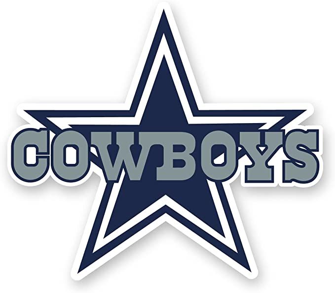 the cowboys logo is shown on a white background