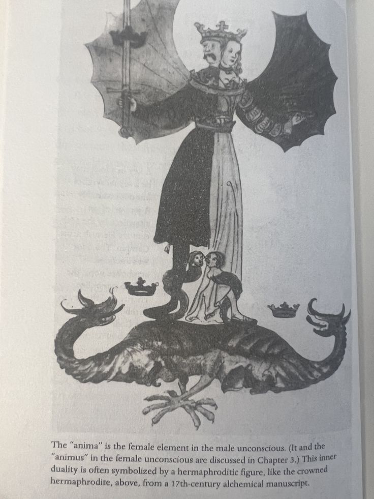 an illustration of a man standing on top of a dragon