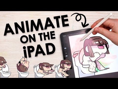 someone is drawing an animated character on the ipad