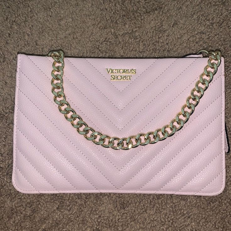 Victoria’s Secret Cross Body Or Clutch Bag/Purse Brand New Never Worn Pink With Gold Victoria's Secret Pink Shoulder Bag For Shopping, Pink Pouch Shoulder Bag With Chain Strap, Victoria's Secret Pink Shoulder Bag, Elegant Pink Victoria's Secret Shoulder Bag, Pink Pouch Bag With Chain Strap, Victoria's Secret Pink Shoulder Bag With Removable Pouch, Pink Clutch With Removable Pouch For Shopping, Victoria's Secret Pink Pouch Bag, Elegant Pink Victoria's Secret Bag