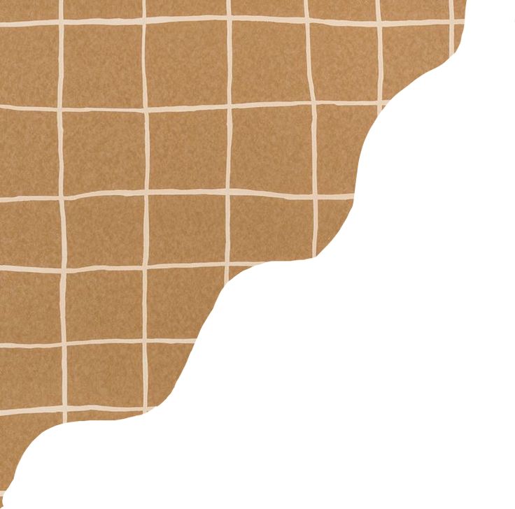 a piece of brown paper with squares on it