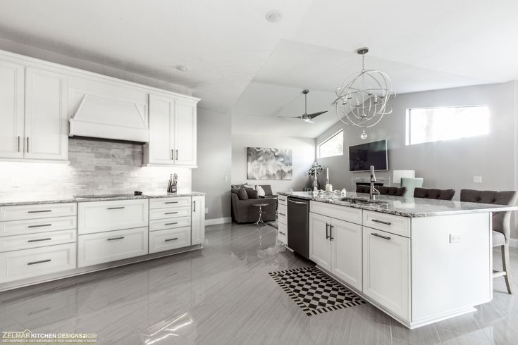 the kitchen is clean and ready for us to use in its new owner's home