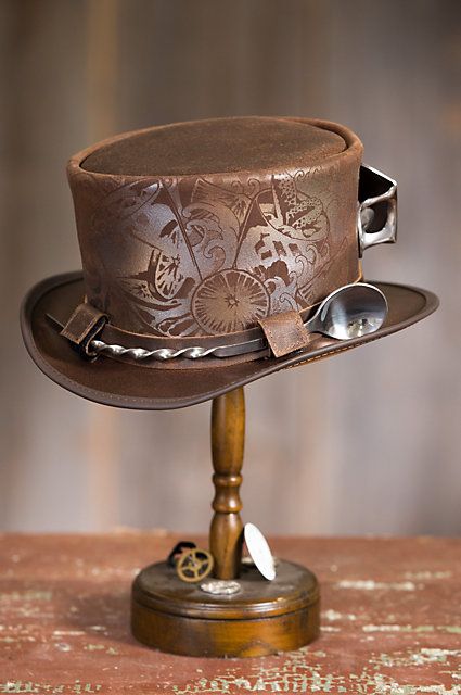 Our Victorian steampunk top hat announces your arrival in this happy-hour motif… Top Hats For Women, Captain Nemo, Leather Top Hat, Steampunk Top, Steampunk Ideas, Steampunk Top Hat, Fur Hats, Steampunk Victorian, Cheap Boots