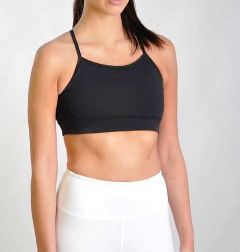 This yoga bra features rear crossover straps and a mesh back for optimal comfort and breathability during your practice. Enjoy maximum flexibility and support with added style. Perfect for any yoga enthusiast looking for a versatile, comfortable, and stylish workout top. Material polyester and spandex blend Stretchy and durable Machine washable Athleisure Strappy Sports Bra With Built-in Bra, Sports Bra With Built-in Padding For Light Exercise, Cross Back Sports Bra With Built-in Bra For Training, Strappy Back Sports Bra With Built-in Padding For Yoga, Strappy Back Sports Bra With Built-in Bra For Gym, Functional Yoga Sports Bra With Built-in Bra, Sporty Strappy Back Gym Bra, Seamless Strappy Sports Bra In Athleisure Style, Seamless Strappy Sports Bra For Athleisure