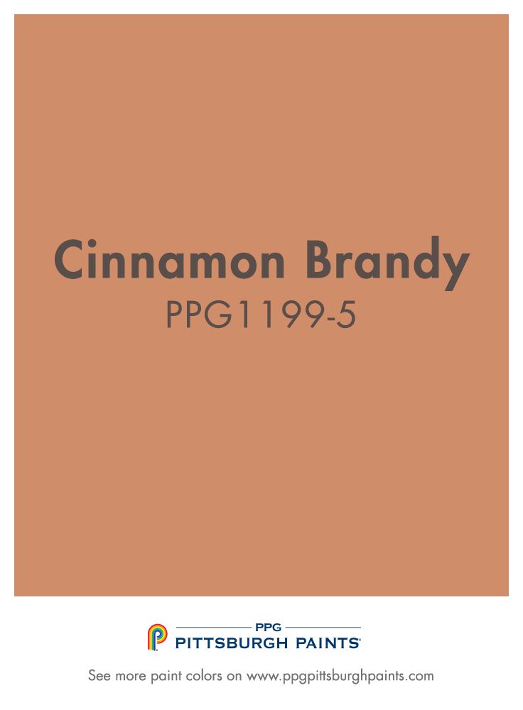 cinnamon brandy ppg195 - 5 is featured in the pittsburgh paints catalog, which includes