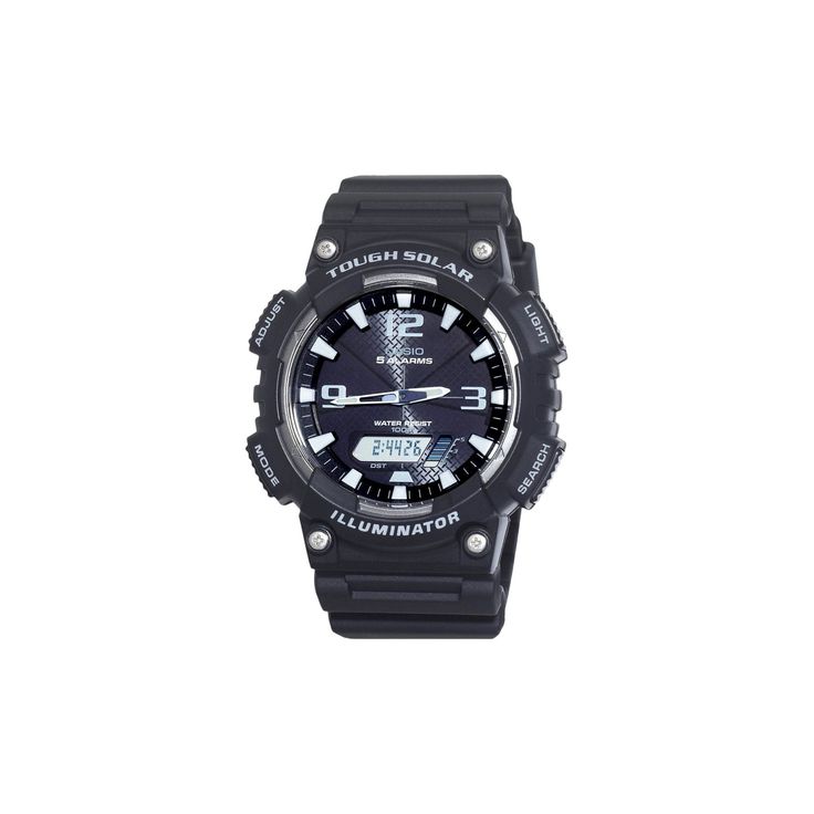 Men's Casio Solar Sport Watch - Black (AQS810W-1AVCF) Casio Protrek, Big Watches, Mens Fashion Watches, Citizen Watch, Watches Luxury, Women Watches, Man Men, Gshock Watch, Beautiful Watches