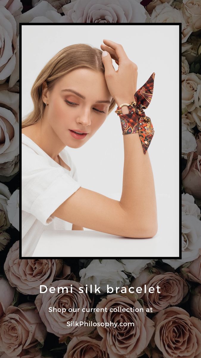 Demi mini silk scarf by Silk Philosophy. Statement accessories suitable for office and everyday wear. Unique gift for her. Multi-functional silk accessory. Wear it as a bracelet, ribbon in your hair, handbag charm or mini scarf or choker #wristscarf #birthdaygift #bracelet #armcandy #ootd #silkscarf #uniquegift #scarfbracelet #bangle #summeraccessories #wrapbracelet #giftideas Elegant Multicolor Silk Scarf, Elegant Luxury Solid Color Silk Scarf, Luxury Pink Chic Silk Scarf, Luxury Square Silk Scarf, Luxury Square Silk Scarf, Elegant Style, Silk Accessories, Handbag Charms, Unique Gifts For Her, Chic Accessories