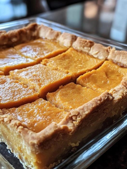 a close up of a pie in a pan on a table