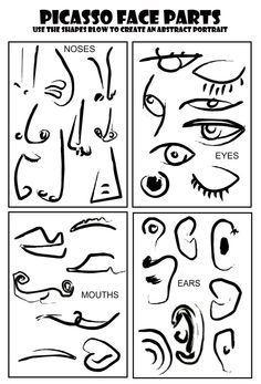 the instructions for how to draw eyes and mouths in adobe, photoshopped into each other