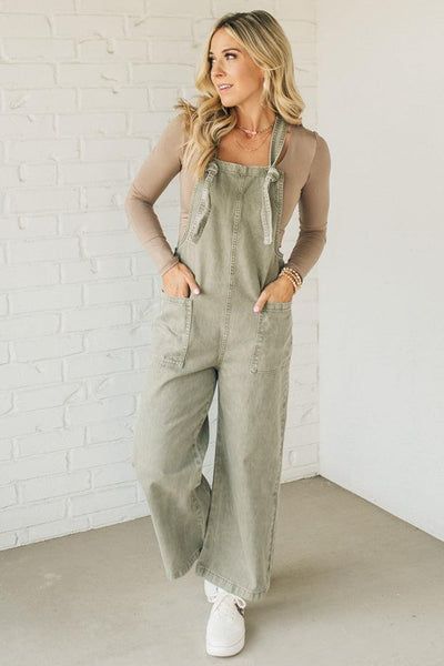 Niccola Knot Strap Overalls Unique Overalls, Lounge Wear Sets, Jean Romper, Hair Socks, Poncho Tops, Jumpsuit Shorts Rompers, Knee Length Dresses, Short Jumpsuit, Cardigan Jacket