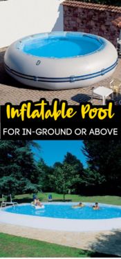 inflatable pool for in ground or above ground swimming