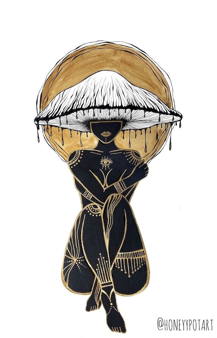 a drawing of a woman carrying a basket on her head with water dripping from it