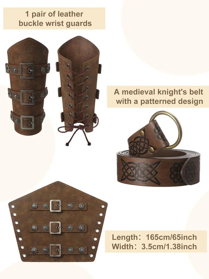 🏰🎭 Elevate your festive attire with the "4 Pcs Medieval Maven Ensemble Kit - Halloween Best," a meticulously crafted costume set that transports you to the days of yore. This kit, perfect for anyone who loves the grandeur of the Renaissance and medieval periods, combines historical elegance with modern wearability. Made from a blend of cotton and polyester, this costume set is ideal for Halloween, reenactments, and themed events, offering a blend of durability and comfort. Stand out with the V Medieval Pirate, Casual Bridesmaid Dresses, Pirate Shirt, Viking Belt, Two Pieces Set Outfits, Dragons Clothes, Viking Costume, Shirt Trouser, Bandeau Tops