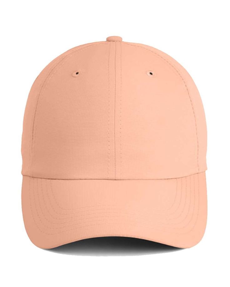 a light pink baseball cap on a white background